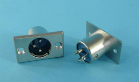 WT.MIKR.XLR 3-PIN DO OBUD.MET.00x00mm BK