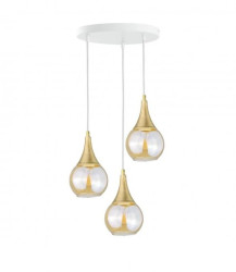 Lampa wisząca 3x E27 LACRIMA WHITE