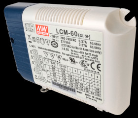 LCM-60DA Switching power supply for LED, 60 W, constant current option, D