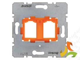 Płytka nośna 2 podwójna z pomarańczowym elementem mocującym mechanizm one.platform 454109 HAGER