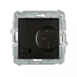 ICON Mechanizm elektronicznego regulatora temperatury z czujnikiem podpodłogowym czarny mat 12IRT-1