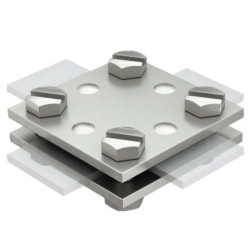 Zacisk krzyżowy 256 A-DIN 30 V4A 5314659 /10szt./