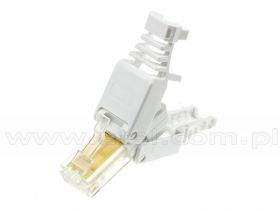 Wtyk RJ-45, 8p8c, kat 5e, beznarzędziowy montaż, UTP