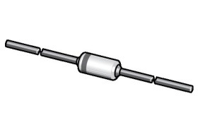 Dioda Zenera 4.1V Montaż na płytce drukowanej SOD-27 Regulator napięcia 500 mW 0.9V Pojedyncza