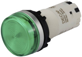 DECA CP24P-3EQ4G Lampka sygnalizacyjna CP24P-3EQ4G, 22.3 mm, 24 V DC/AC, 8 A, 1 szt.