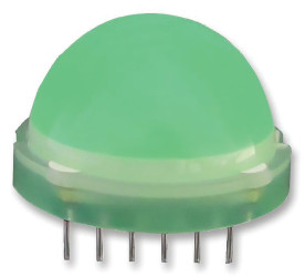 LED, THT, Zielony, 12-Pin, 6 → 8 V, 120°, Kingbright, BIG LAMP