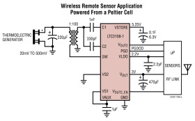 Ultralow Voltage Step-Up Converter and Power Manager