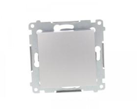 Simon 54 Przycisk pojedynczy, szybkozłącza, srebrny mat DP1.01/43