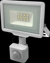 5930 LED floodlight, 10 W, 800 lm, 6000 K, IP65, white, with sensor