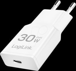 PA0347 USB charger, 30 W, 5 - 20 V, 1x USB-C (PD), GaN, white