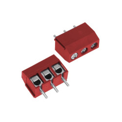 ZŁĄCZE LISTWA ZACISKOWA AK 3-PIN CZERWONA 5mm h-10mm