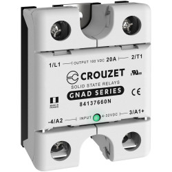 Crouzet 84137660N SSR 20A Max 100V AC/DC For Heating Movement Lighting
