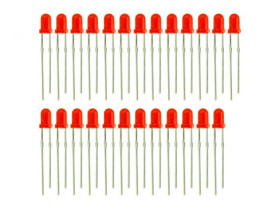 3mm LED Red - 25 PCs