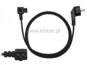 Kabel sieciowy 3m laptop 3x0,5 koniczyna kąt.