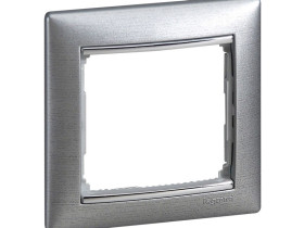 VALENA Ramka 1 pojedyncza aluminium szczotkowane 770331 LEGRAND