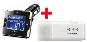 transmiter FM ART FM-01 + pendrive Toshiba 8GB