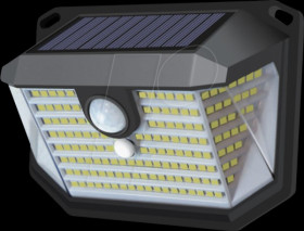 LXSO400120 Solar wall light, PIR light sensor, 3 light modes, IP44