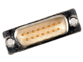 Złącze D-Sub 15-pinowe Żeński Proste raster 2.84mm