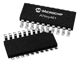 Mikrokontroler Microchip ATtiny461 SOIC 20-pinowy Montaż powierzchniowy AVR 4 kB 8bit CAN: 20MHz RAM:256 B Ethernet: