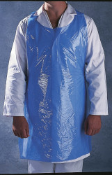 Fartuch, 1.07m, Fartuch, Unisex, Niebieski, Bezpieczne dla żywności, Polietylen