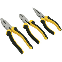 Siegen S0645 Comfort Grip Pliers Set 3pc