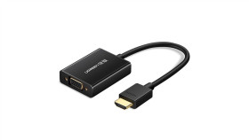 Ugreen Kabel Przewód Adapter Hdmi (Męski) - Vga (Żeński) Czarny (Mm102)