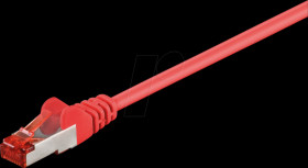 95527 Cat.6 S/FTP PiMF patch cable, CCA, red, 7,5 m
