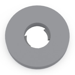 Captive washers, M4, inner Ø 4.3 mm, outer Ø 7 mm, PE, DIN 125, 003.09.248