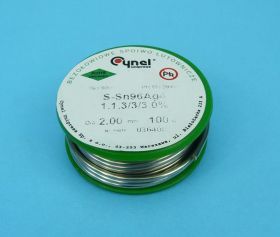 Sn96Ag4 Q 2,00 100g SPOIWO BEZOŁOW.