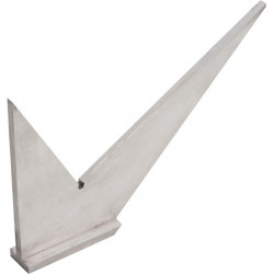 EQUERRE DOUBLE ONGLET A CHAPEAU 200 MM