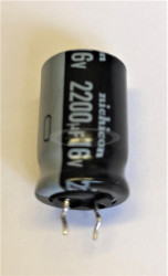 2200uF 16V 85C 12,5x20mm kondensator elektrolityczny UVR1C222MHD Nichicon