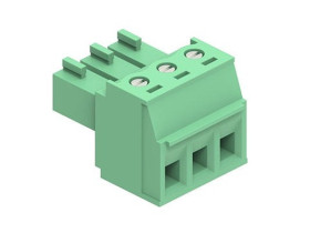 3.81MM EURO PLUG RA GRN 3CKT