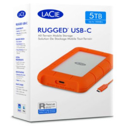 Dysk twardy przenośny LACIE RugGED USB-C, 4 TB, USB 3.2, zewnętrzny, Seagate