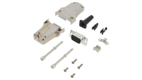 Dtzf-Ljsrg-15Mhsl Męskie Proste Lutowanie Na Przewód D-Sub Hd Unc 4-40 Pin 15