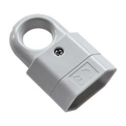 Gniazdko gniazdo PRZENOŚNE PŁASKIE z uchwytem 2.5A 250V BIAŁE GN-11