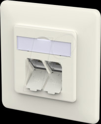 130D381002-I E-DAT Modul Cat.6a IDC 2 Port UP pure white