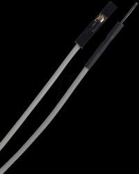 Flexible jumpers, 15 cm, plug/socket, grey