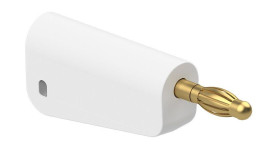 Adapter z wtykiem bananowym Wtyk Śruba Biały 32A Staubli rozmiar 4 mm