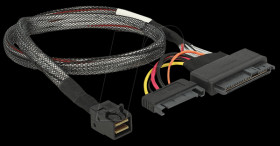 84819 U.2 SFF-8643 plug&gt;SFF-8639 plug+SATA 50 cm