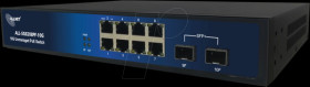 ALL-SG8208PF-10G Switch, 10-Port, Gigabit Ethernet, PoE+, SFP