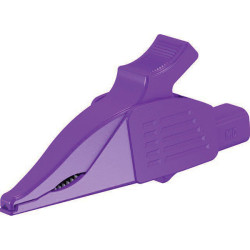 St&#xE4;ubli 669575-26 XDK-1033 clip terminal CAT III violet, brass, serrated jaw