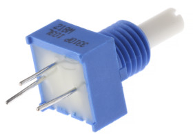 Potencjometr 10kΩ typ Obrotowy Bourns średnica wału 3,18 mm 0.25W długość wału 12.7mm Montaż panelowy, Przewlekany