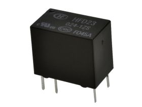 Przekaźnik; elektromagnetyczny miniaturowy; HFD23-024-1ZS (JRC23F); 24V; DC; 1 styk przełączny; 0,5A; 125V AC; 1A; 30V DC; do dr