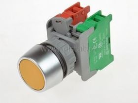 Przycisk chwilowy ( żółty ) PBF22-1-O/C-Y kryty