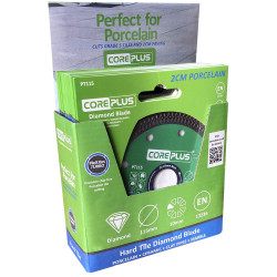 Core Plus VTP115PROMO Porcelain Diamond Blade 115mm CDU of 15 Blades