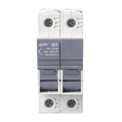 Podstawa bezpiecznikowa 2P 32A DC 10x38 1000V APV-SPB-2P