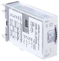 Timer Relay Wciskane 24V dc 2-stykowy Omron DPST 0.1 s → 10min H3RN Wielofunkcyjne funkcyjny