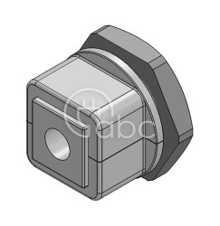 Dławnica kablowa dzielona KVT 32, na 1 moduł KT mały, szara, 45036