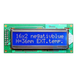 WYŚWIETLACZ LCD 2x16 H W1B B/W CYRYLICA 16x2