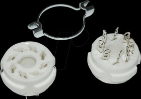 OKTAL DRAHT 8PO Tube socket, K8A, 8-pin, wire/chassis